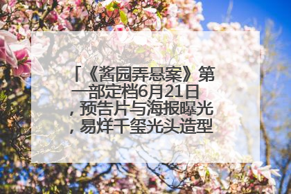 《酱园弄悬案》第一部定档6月21日，预告片与海报曝光，易烊千玺光头造型饰演“周瞎子”