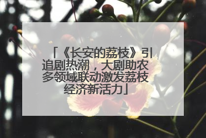 《长安的荔枝》引追剧热潮，大剧助农多领域联动激发荔枝经济新活力