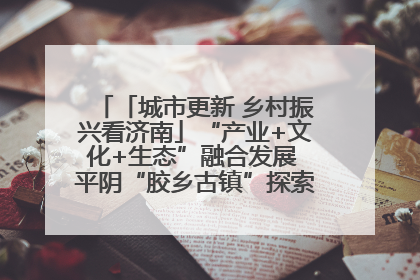 「城市更新 乡村振兴看济南」“产业+文化+生态”融合发展 平阴“胶乡古镇”探索振兴路径成效显著