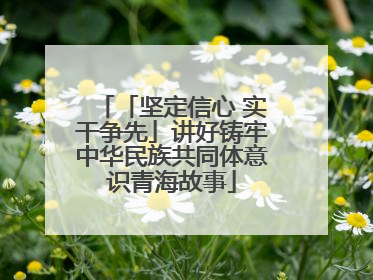 「坚定信心 实干争先」讲好铸牢中华民族共同体意识青海故事