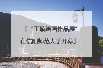 “王璇绘画作品展”在信阳师范大学开幕