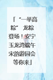 “一举高粽” 龙粽登场！安宁玉龙湾端午宋韵游园会等你来