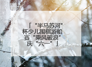 “半马苏河”杯少儿围棋游船赛“乘风破浪”庆“六一”