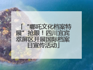 “哪吒文化档案特展”抢眼！四川宜宾翠屏区开展国际档案日宣传活动
