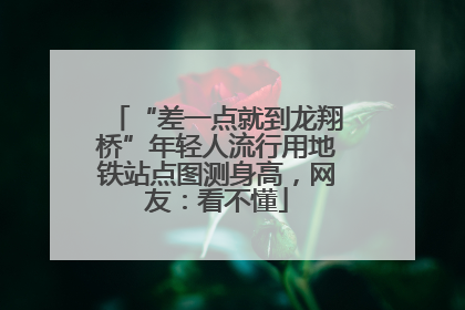 “差一点就到龙翔桥”年轻人流行用地铁站点图测身高，网友：看不懂