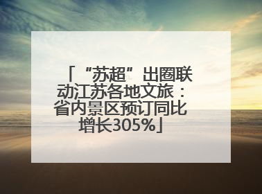 “苏超”出圈联动江苏各地文旅：省内景区预订同比增长305%