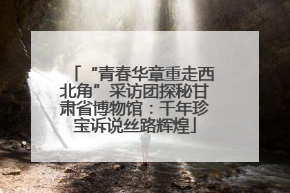 “青春华章重走西北角”采访团探秘甘肃省博物馆：千年珍宝诉说丝路辉煌