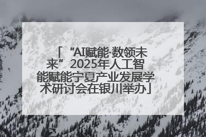 “AI赋能·数领未来”2025年人工智能赋能宁夏产业发展学术研讨会在银川举办