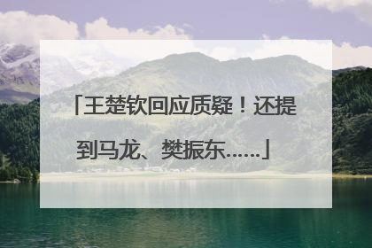 王楚钦回应质疑！还提到马龙、樊振东……