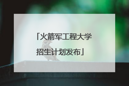 火箭军工程大学招生计划发布
