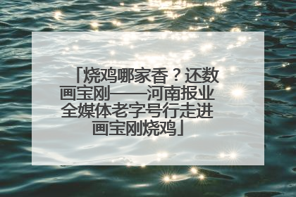烧鸡哪家香？还数画宝刚——河南报业全媒体老字号行走进画宝刚烧鸡