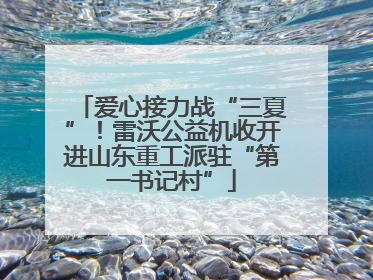 爱心接力战“三夏”！雷沃公益机收开进山东重工派驻“第一书记村”