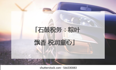 石鼓税务：粽叶飘香 税润童心