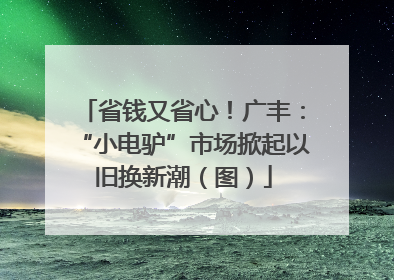省钱又省心！广丰：“小电驴”市场掀起以旧换新潮（图）