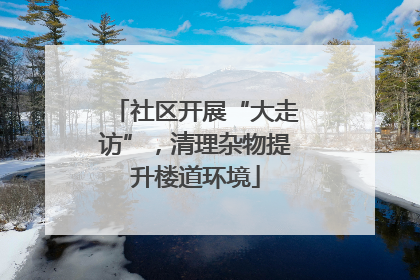 社区开展“大走访”，清理杂物提升楼道环境