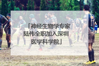 神经生物学专家陆伟全职加入深圳医学科学院