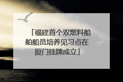 福建首个双燃料船舶船员培养见习点在厦门挂牌成立