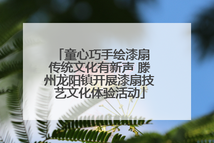童心巧手绘漆扇 传统文化有新声 滕州龙阳镇开展漆扇技艺文化体验活动