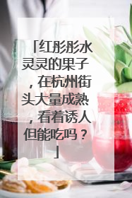 红彤彤水灵灵的果子，在杭州街头大量成熟，看着诱人但能吃吗？