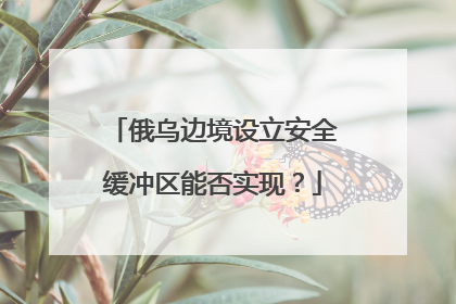 俄乌边境设立安全缓冲区能否实现？