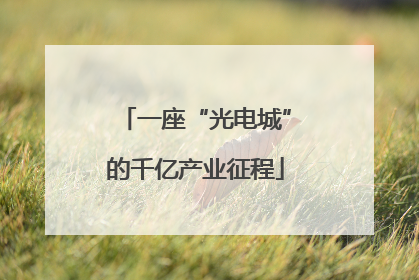 一座“光电城”的千亿产业征程