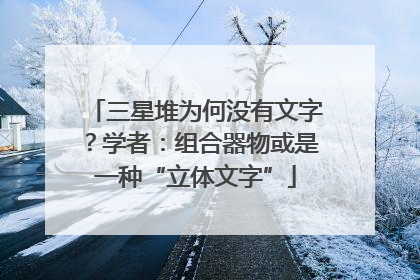 三星堆为何没有文字？学者：组合器物或是一种“立体文字”