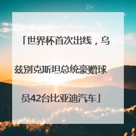 世界杯首次出线，乌兹别克斯坦总统豪赠球员42台比亚迪汽车