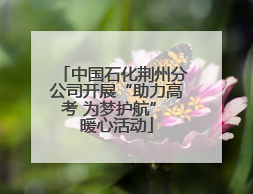 中国石化荆州分公司开展“助力高考 为梦护航” 暖心活动