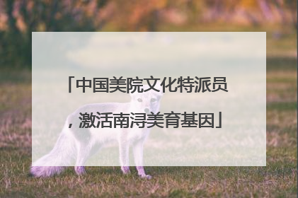 中国美院文化特派员，激活南浔美育基因