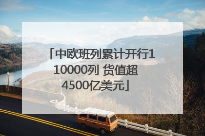 中欧班列累计开行110000列 货值超4500亿美元