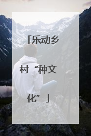 乐动乡村“种文化”