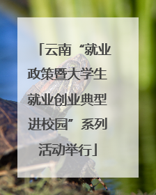 云南“就业政策暨大学生就业创业典型进校园”系列活动举行