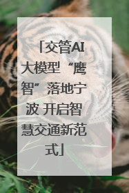 交管AI大模型“鹰智”落地宁波 开启智慧交通新范式