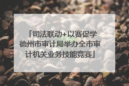 司法联动+以赛促学 德州市审计局举办全市审计机关业务技能竞赛