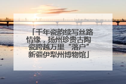 千年瓷韵续写丝路情缘，扬州珍贵古陶瓷跨越万里“落户”新疆伊犁州博物馆