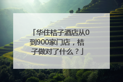 华住桔子酒店从0到900家门店，桔子做对了什么？