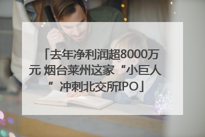 去年净利润超8000万元 烟台莱州这家“小巨人”冲刺北交所IPO
