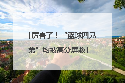 厉害了！“篮球四兄弟”均被高分屏蔽