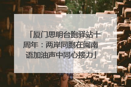 厦门思明台胞驿站十周年：两岸同胞在闽南语加油声中同心接力