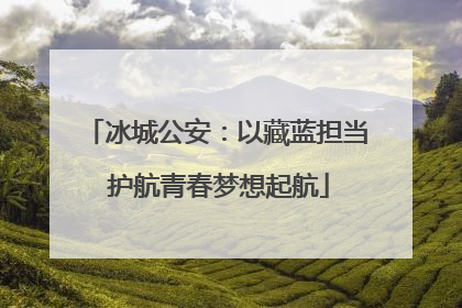 冰城公安：以藏蓝担当 护航青春梦想起航