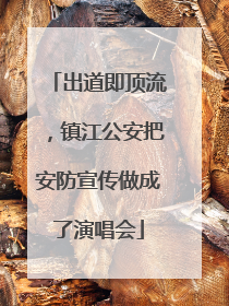 出道即顶流，镇江公安把安防宣传做成了演唱会