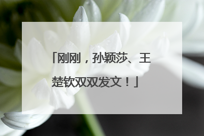 刚刚，孙颖莎、王楚钦双双发文！