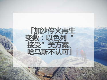 加沙停火再生变数：以色列“接受”美方案、哈马斯不认可