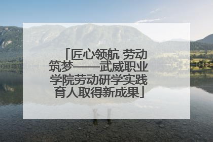 匠心领航 劳动筑梦——武威职业学院劳动研学实践育人取得新成果
