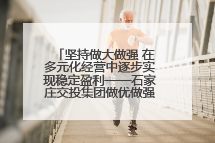 坚持做大做强 在多元化经营中逐步实现稳定盈利——石家庄交投集团做优做强典型报道之三