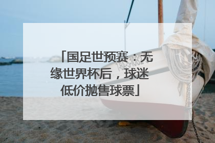 国足世预赛：无缘世界杯后，球迷低价抛售球票