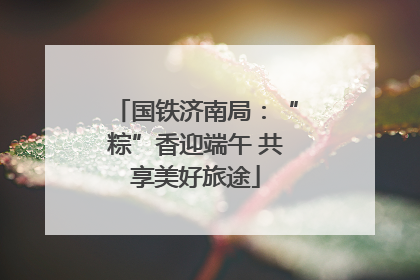 国铁济南局：“粽”香迎端午 共享美好旅途