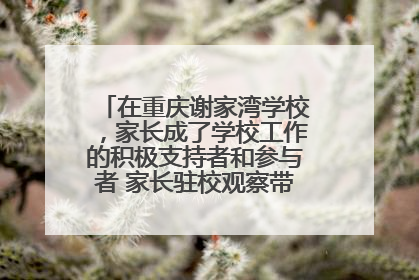 在重庆谢家湾学校，家长成了学校工作的积极支持者和参与者 家长驻校观察带来可喜变化