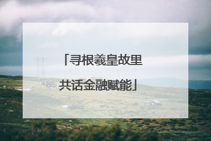 寻根羲皇故里 共话金融赋能