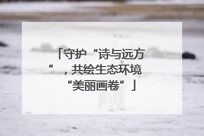 守护“诗与远方”，共绘生态环境“美丽画卷”